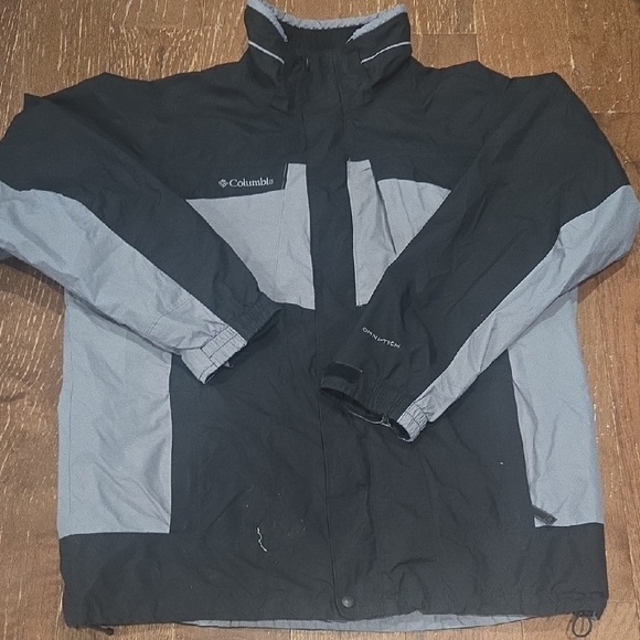 Columbia Other - Columbia Vintage Waterproof Blk/Gray Omni Tech Bugaboo Jacket, L ** Pic 2 **